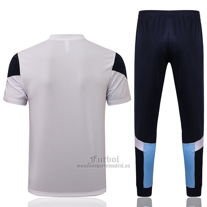 Chandal del Olympique Marsella Manga Corta 2021-2022 Blanco
